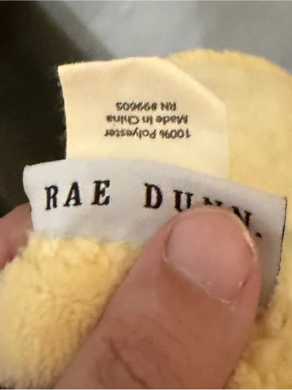 Rae Dunn Yellow Plush Kids Pajama Blanket with 'Best Mom' Patch